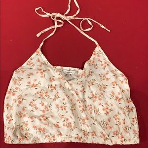 AEO Tye Neck Halter Wrap Shirt